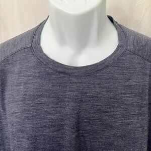 IceBreaker Men's blue marled short sleeve Cool-Lite performance t-shirt Large L